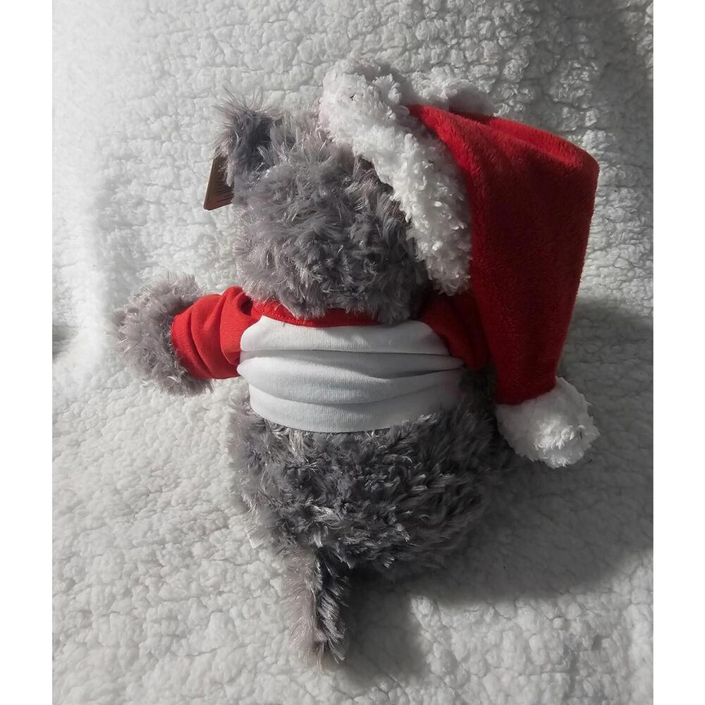 New Aurora Hippo Hippopotamus Plush Tonies Christmas Gray Bean Bag Hat & Top 9" - Picture 6 of 12